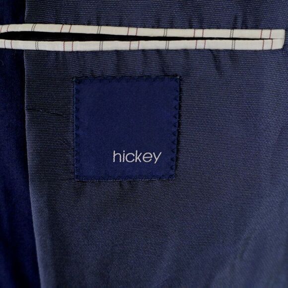 Hickey Freeman‎ Worsted Wool Cashmere Blue 42R Milburn Blazer 2 Button - Picture 8 of 11